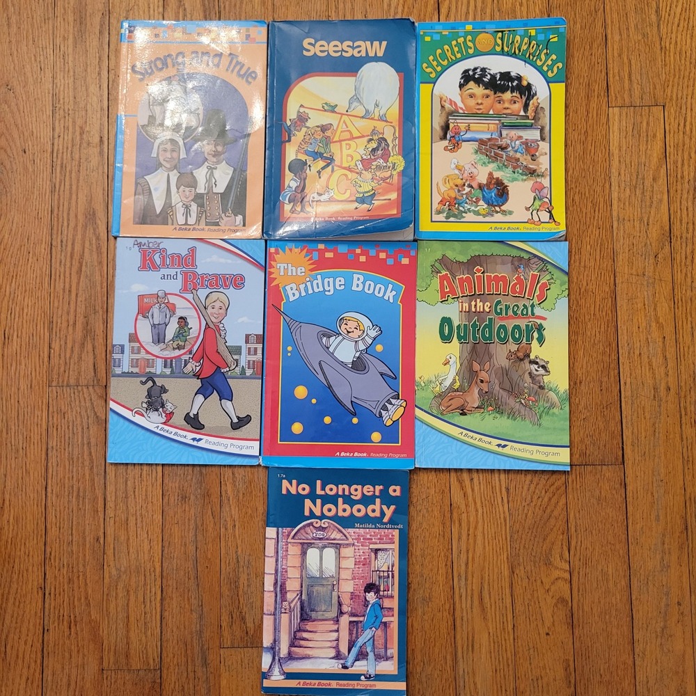 A Beka Book 1st Grade Reading Program Lot 7 Books Homeschool Phonics Readers